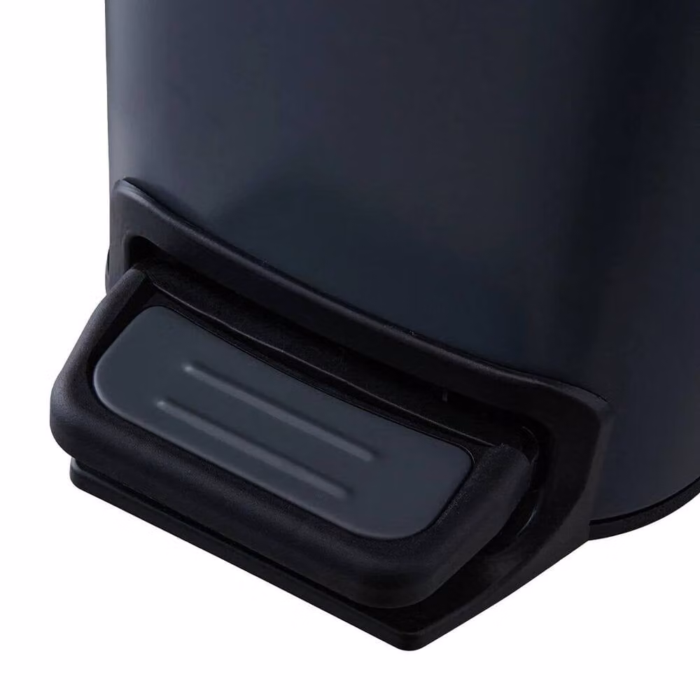 EONLION 6 L Grey Foot Pedal Dustbin with Removable Inner Bucket and Soft Close Lid – 3