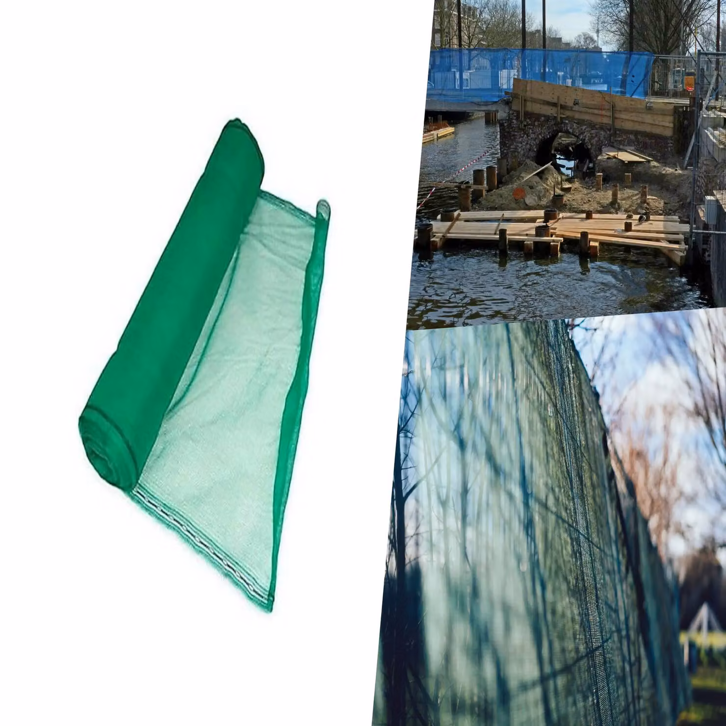 Pegdev Green Heavy Duty UV Stabilised Polyethylene Safety Netting for Herris Fencing – 2
