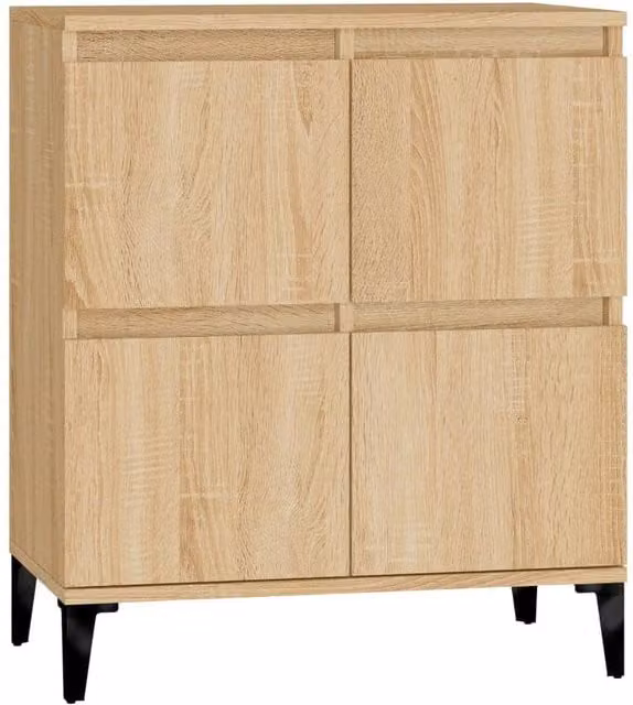 Berkfield Home Sonoma Oak Sideboard in Light Brown, W/D/H: 60 x 35 x 70 cm – 1