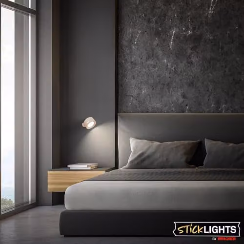 Briloner LED Wall Light Rechargeable Dimmable Touch Control CCT Reading Lamp Beige W/D/H: 7.5 x 4 x 4 cm – 3