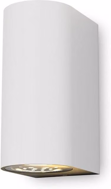 B.K.Licht White Modern Up and Down LED Wall Light for Garden and Terrace with GU10 Bulbs – 1