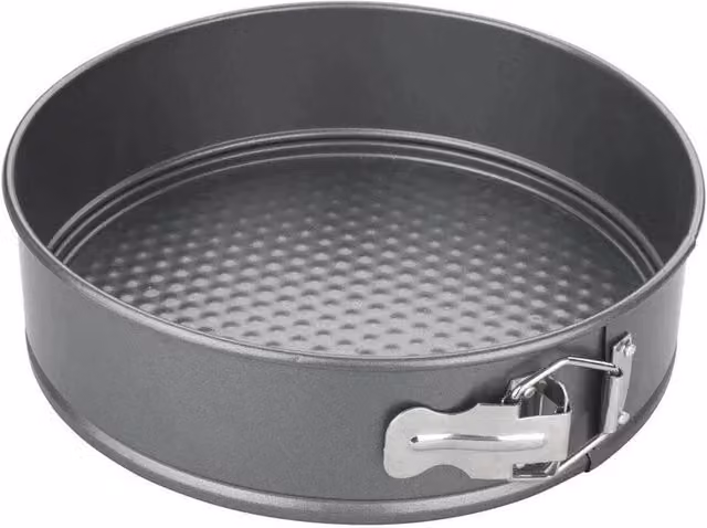 Chef Aid Grey Non-Stick Loose Base Round Springform Tin, Diameter: 23 cm – 1