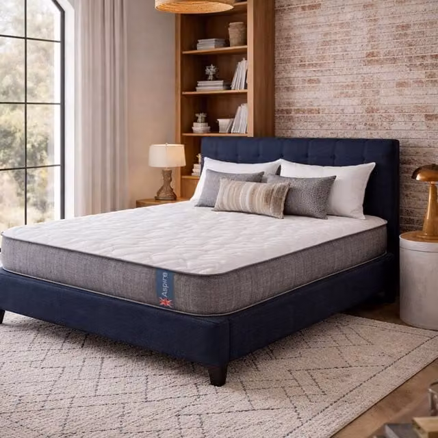 Aspire ComfortRest Pocket 1000 Hybrid Mattress, Medium, White, W/D/H: 90 x 190 x 23 cm – 1
