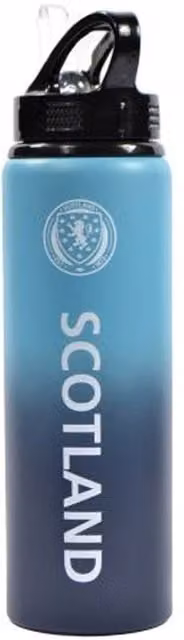 Scottish FA Fade Aluminium 750ml Water Bottle in Blue and White