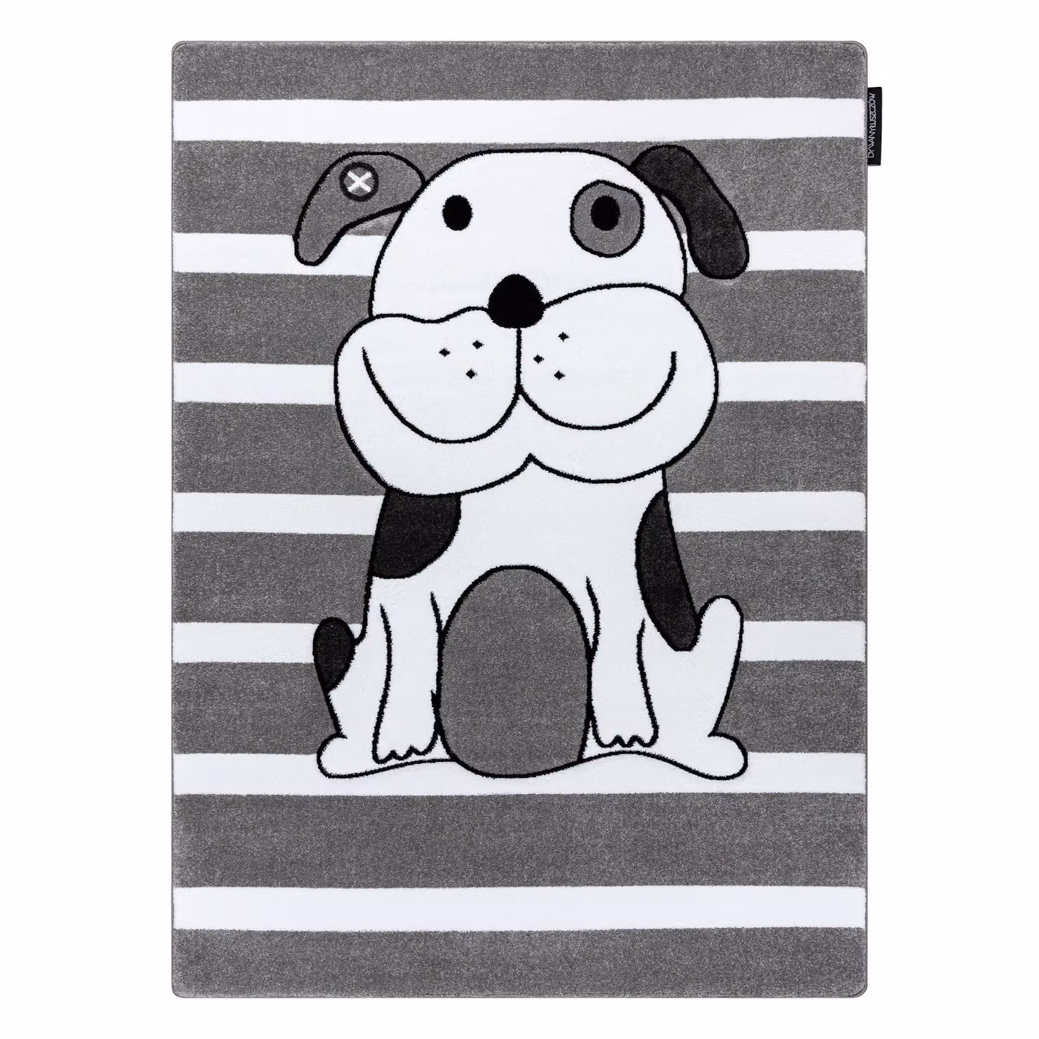 RugsX Petit Striped Grey Polypropylene Rug, W: 180 cm, D: 270 cm – 2
