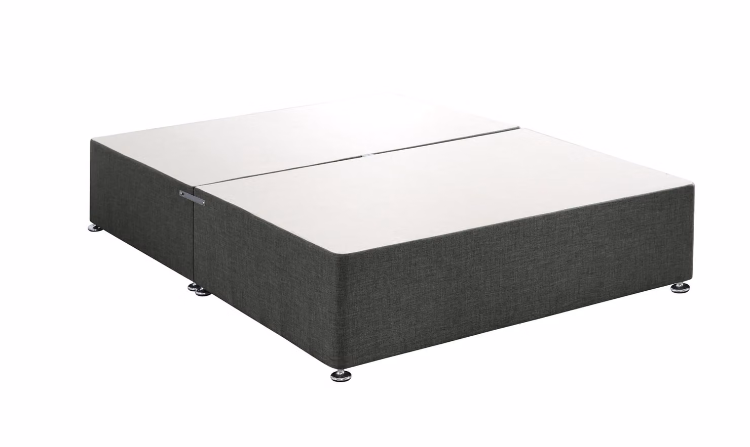 Bedmaster Upholstered 4 Drawer Divan Base in Anthracite, W/D/H: 180 x 200 cm – 2