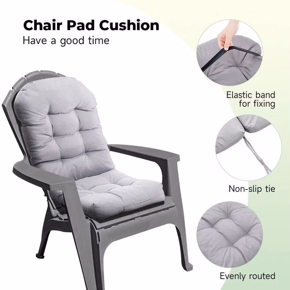 SPETLEK Grey High Back Furniture Cushion for Sun Chairs, W/D/H: 125 x 8 x 53 cm – 4