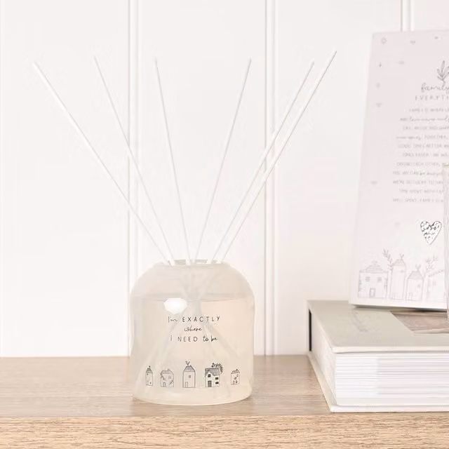 Moments Where I Need To Be Reed Diffuser, 200ml, Clear Glass