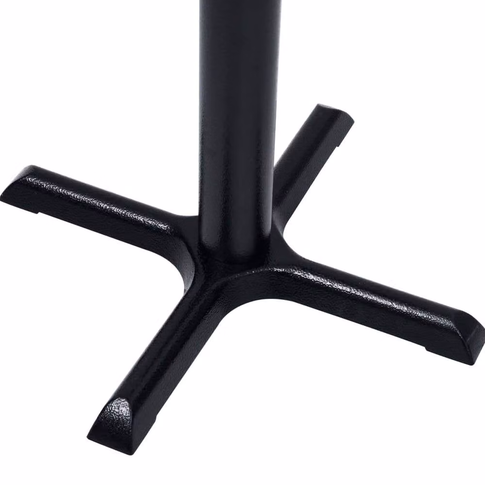 Berkfield Home Sturdy Bistro Table Leg in Black Cast Iron, W/D/H: 56 x 56 x 72 cm – 2