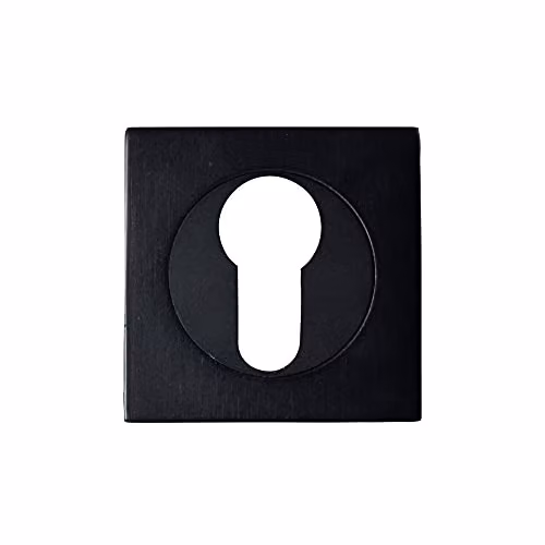 Loops Square Euro Profile Escutcheon Matt Black W/D/H: 5.2 x 5.2 x 5.2 cm – 3