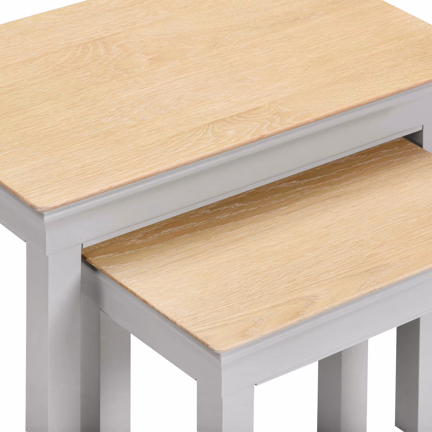 Seconique Bordeaux Nest of 2 Tables in Light Grey – 3