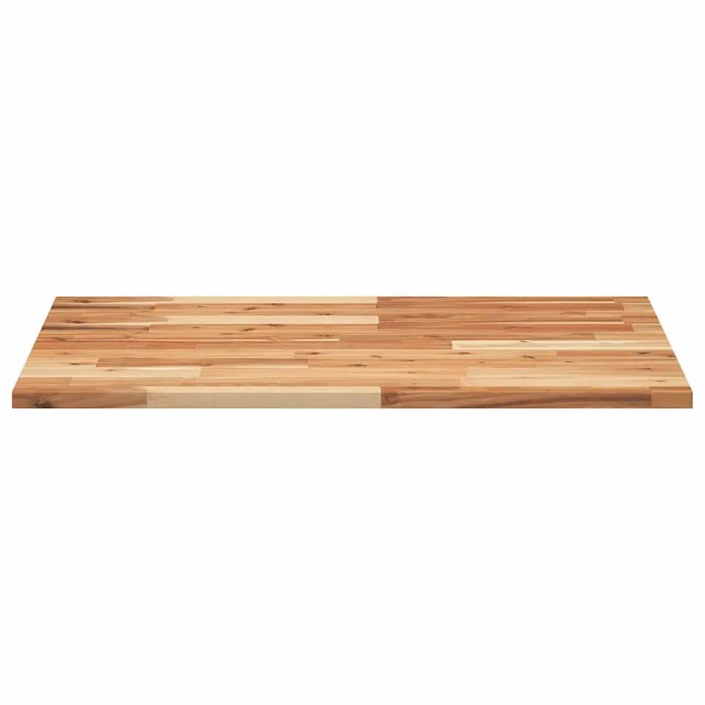 Berkfield Home Rectangular Table Top in Brown Solid Acacia Wood, W: 100 cm, D: 60 cm, H: 2 cm – 3