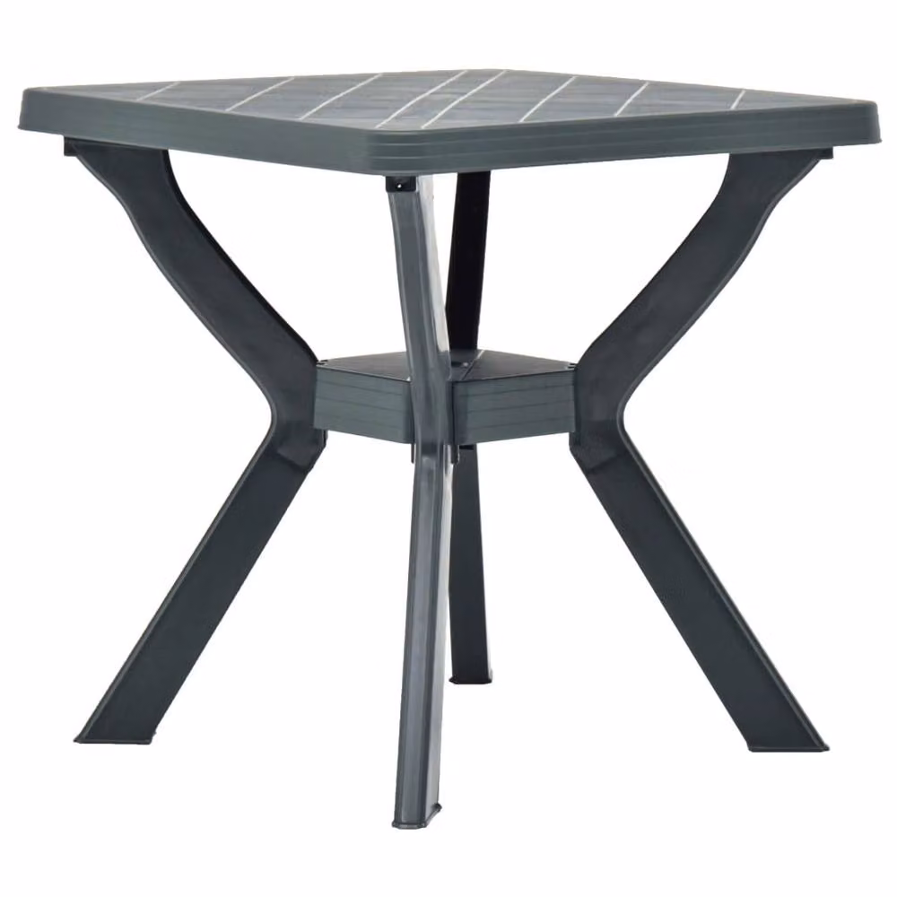 Berkfield Home Green Plastic Bistro Table W/D/H: 70 x 70 x 72 cm – 2