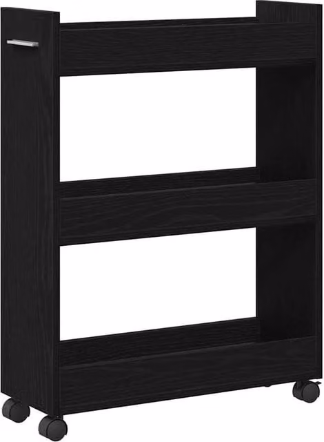 Kelvenix Rolling Cabinet Black Oak W/D/H: 60 x 22 x 79 cm – 1