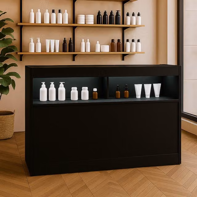 Monster Shop B1500 LED Shop Counter in Matt Black