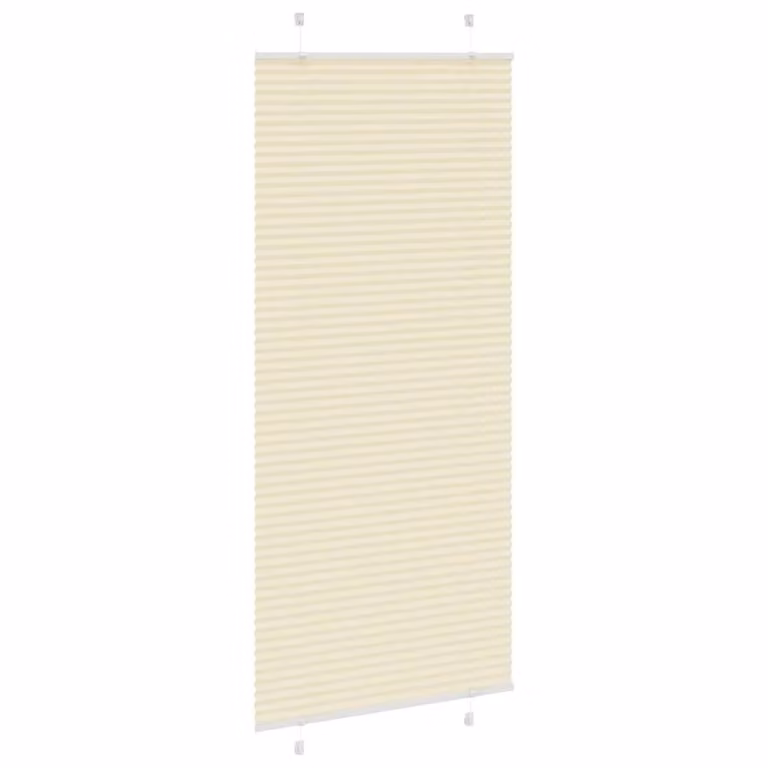 Berkfield Home Pleated Blind in Cream, W 95 cm x H 200 cm