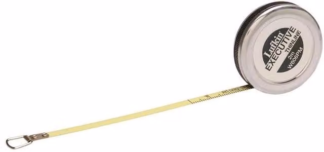 Crescent Lufkin Executive Diameter Tape, 2m, Yellow, Width: 0.6 cm