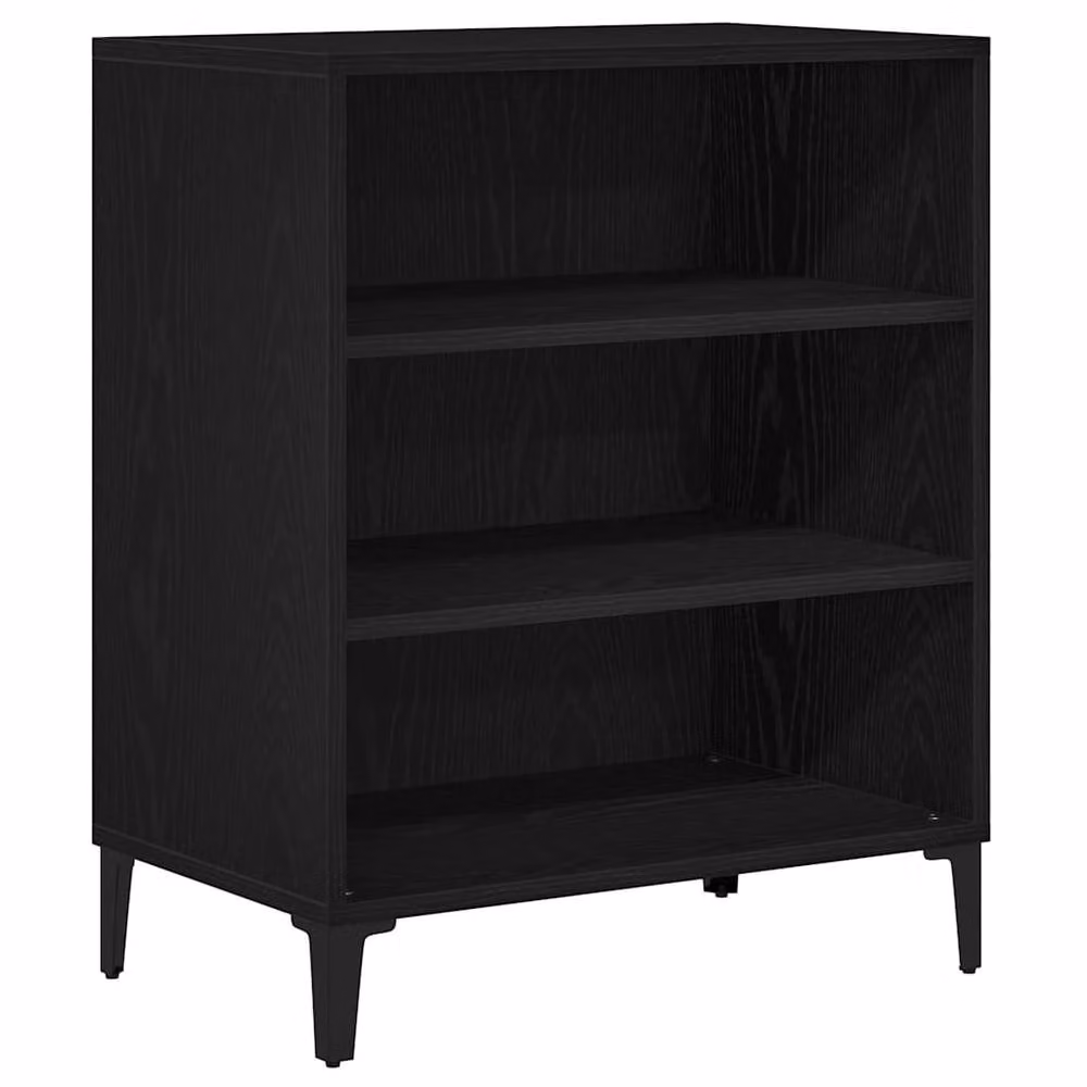 Berkfield Home Modern Black Oak Sideboard, W: 57 cm, D: 35 cm, H: 70 cm – 3