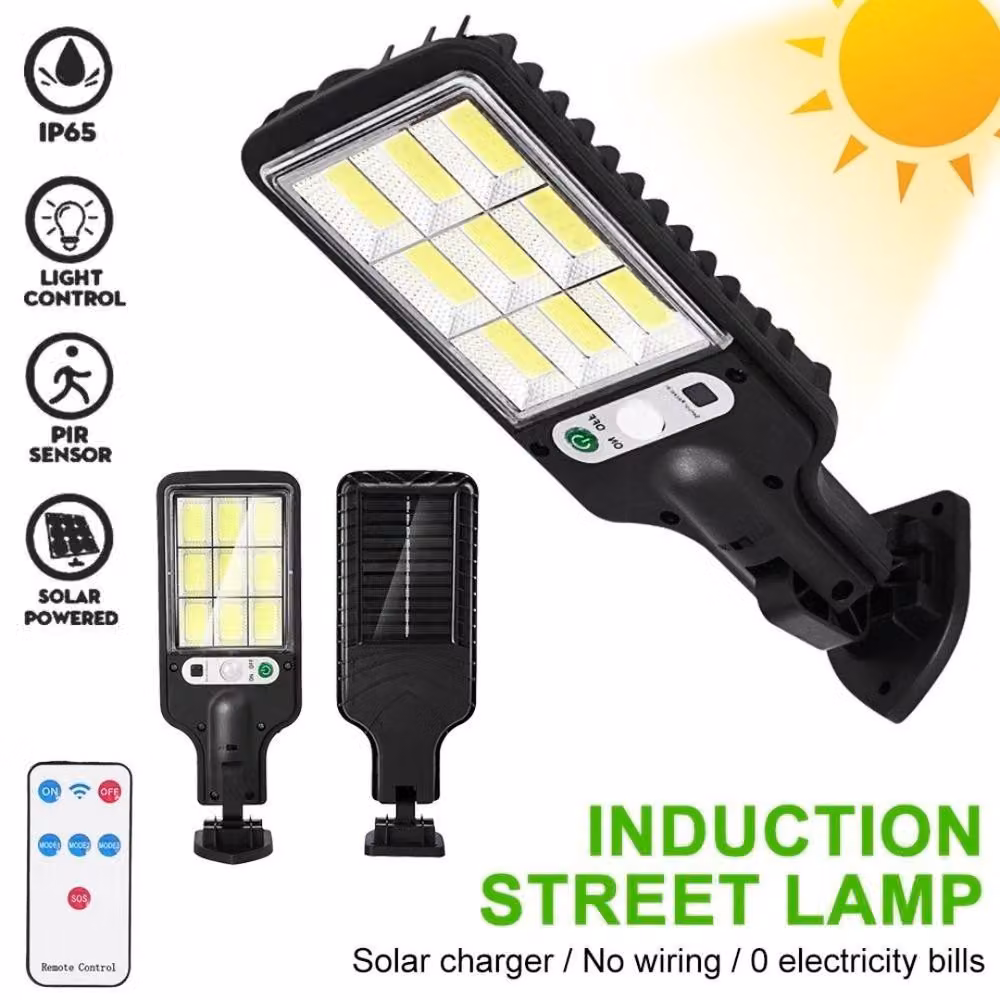 Kelvenix Solar LED Outdoor Wall Light with PIR Motion Sensor and Remote Control, Black – 4