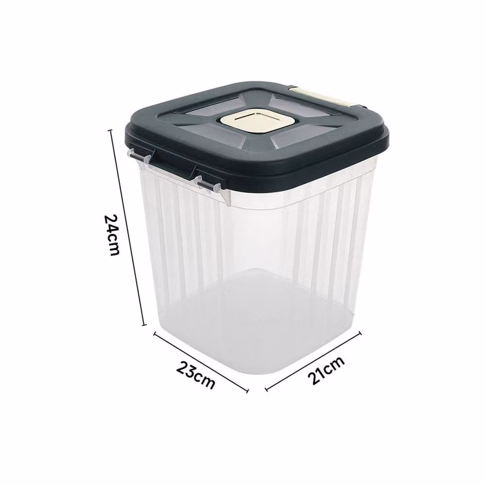 PAWNORA Airtight and Leakproof Rice and Cereal Storage Box, 2.5 l, Transparent – 2