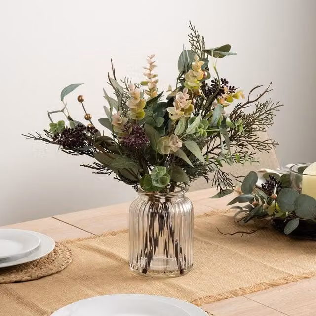 Scottish Everlastings Ltd Rustic Green Eucalyptus Tabletop Arrangement, Height: 30 cm – 1