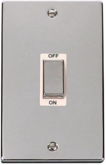 SE HOME White and Chrome Flush Modern Switch