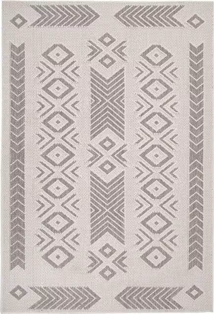 The Rug House Ethnic Scandinavian Rectangular Area Rug in Beige, W: 160 cm, L: 230 cm