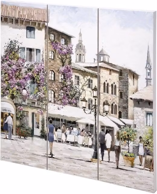 Richard Macneil Sunshine Square Multicolour Wood Plaque Painting Reproduction – 1