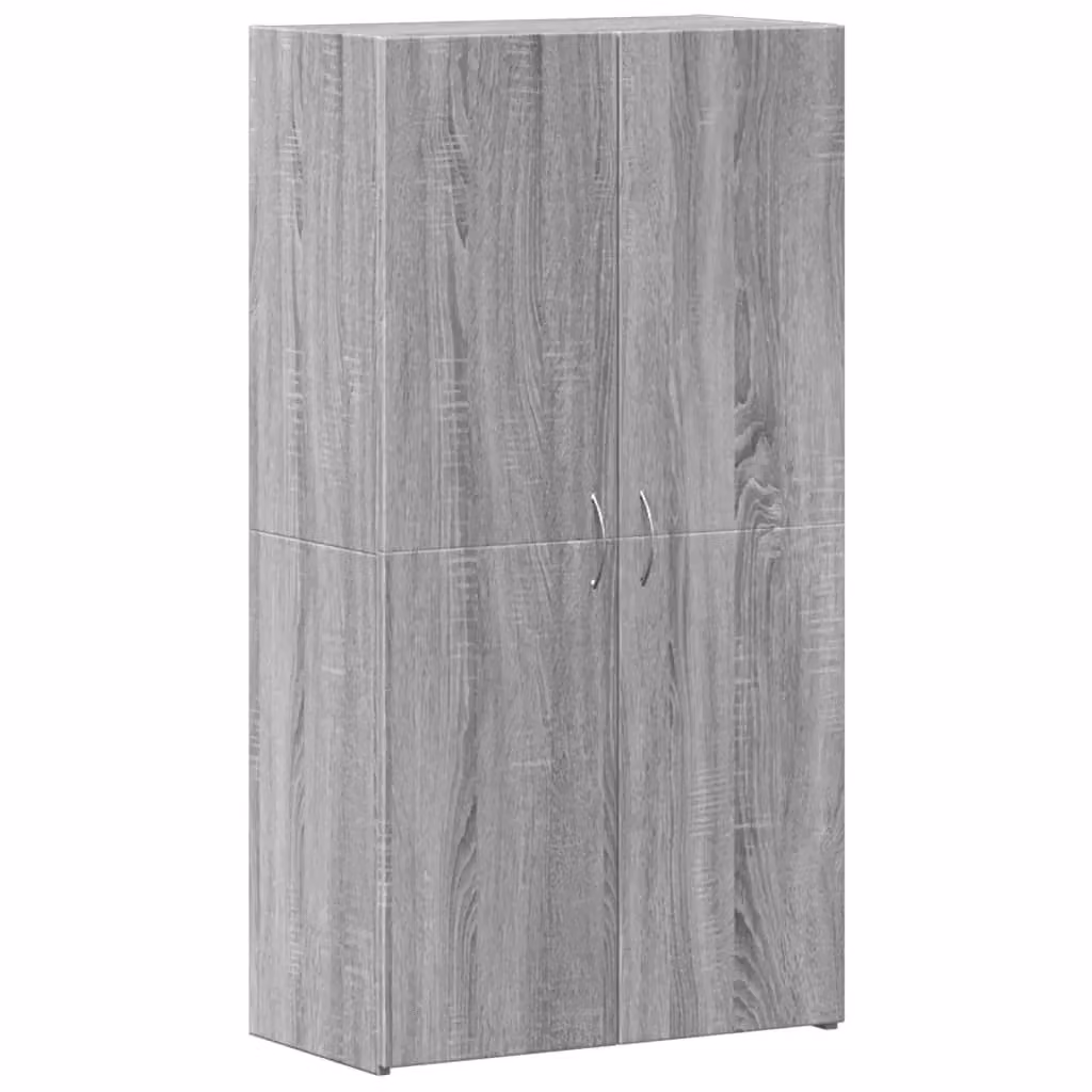 Berkfield Home Grey Sonoma Freestanding File Cabinet with Hinged Doors and Internal Shelves, W/D/H: 60 x 32 x 115 cm – 2