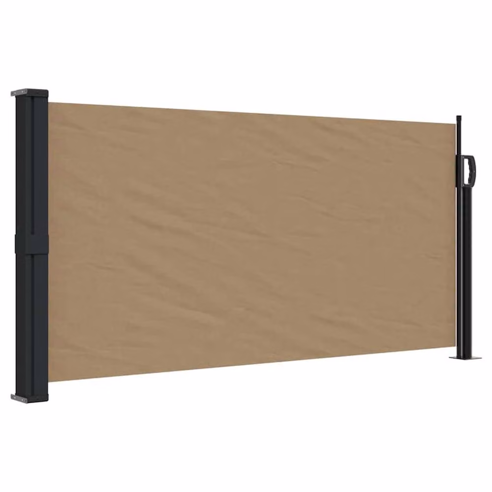 Berkfield Home Retractable Side Awning in Beige, W/H: 100 x 500 cm – 2