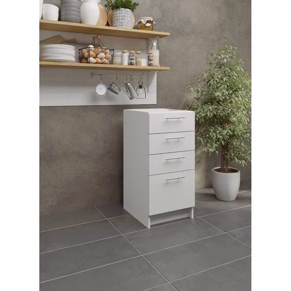 SPETLEK Kitchen Drawer Unit in White with Fixed Height: 40 cm – 2