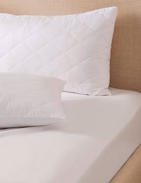 Body Sensor Cooling Body Temperature Control Pillow Protectors, 2 Pack, White