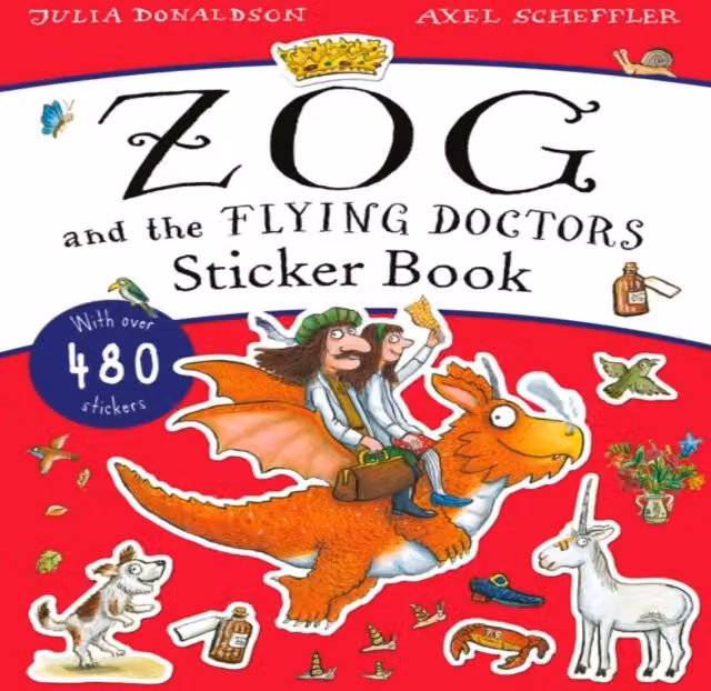 The Zog and the Flying Doctors Sticker Activity Book by Julia Donaldson, Multicolour Paperback – 2