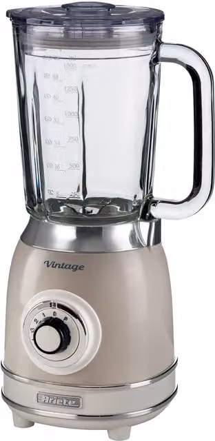 Ariete 1000W Vintage Glass Jug Blender with 1.5 l Capacity and 4 Speeds plus Pulse in Beige – 2