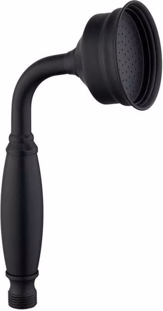 Bathroom Kingdom Beaumaris Traditional Hand Shower in Matt Black