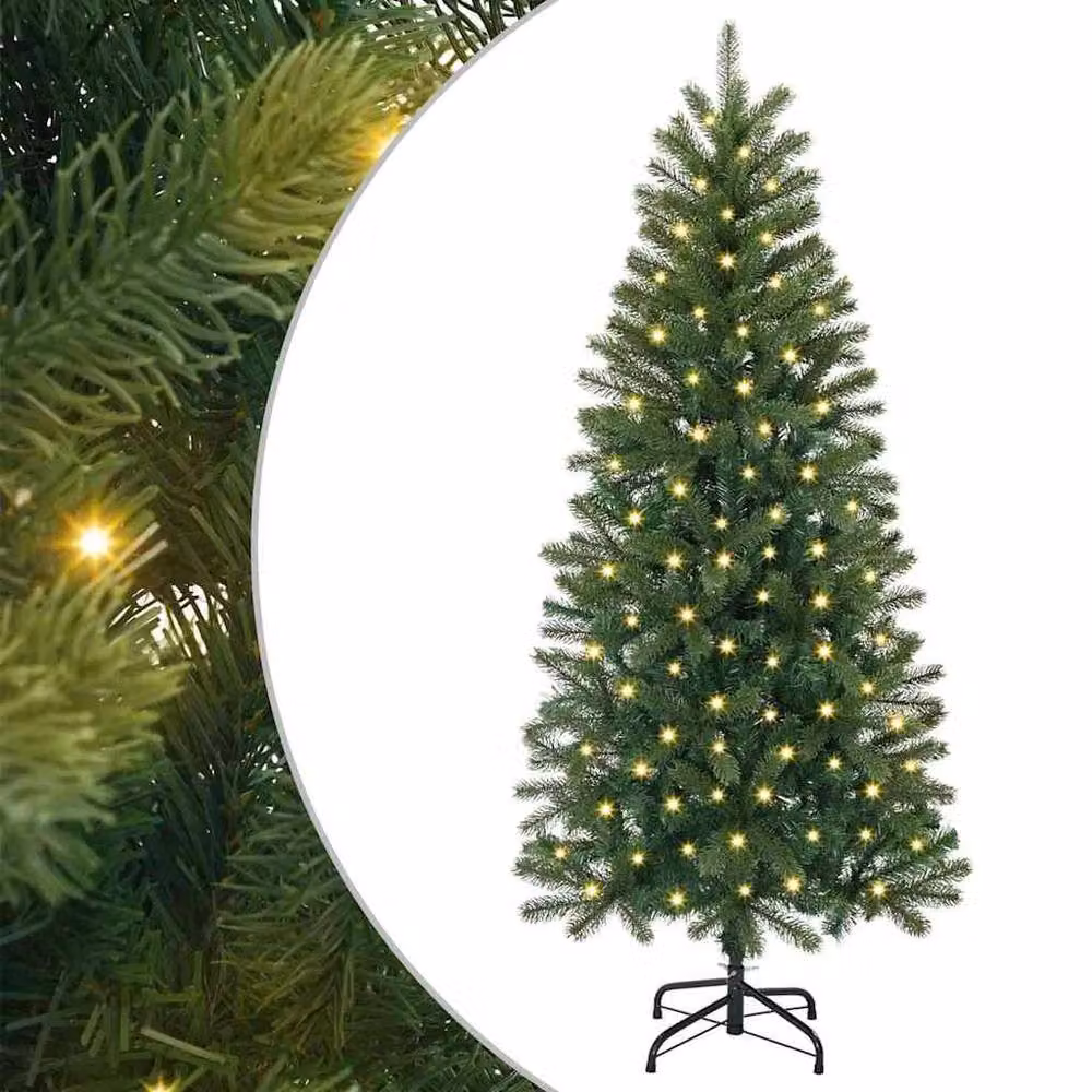 Berkfield Home Artificial Green Christmas Tree with 150 LEDs, Height: 120 cm – 2