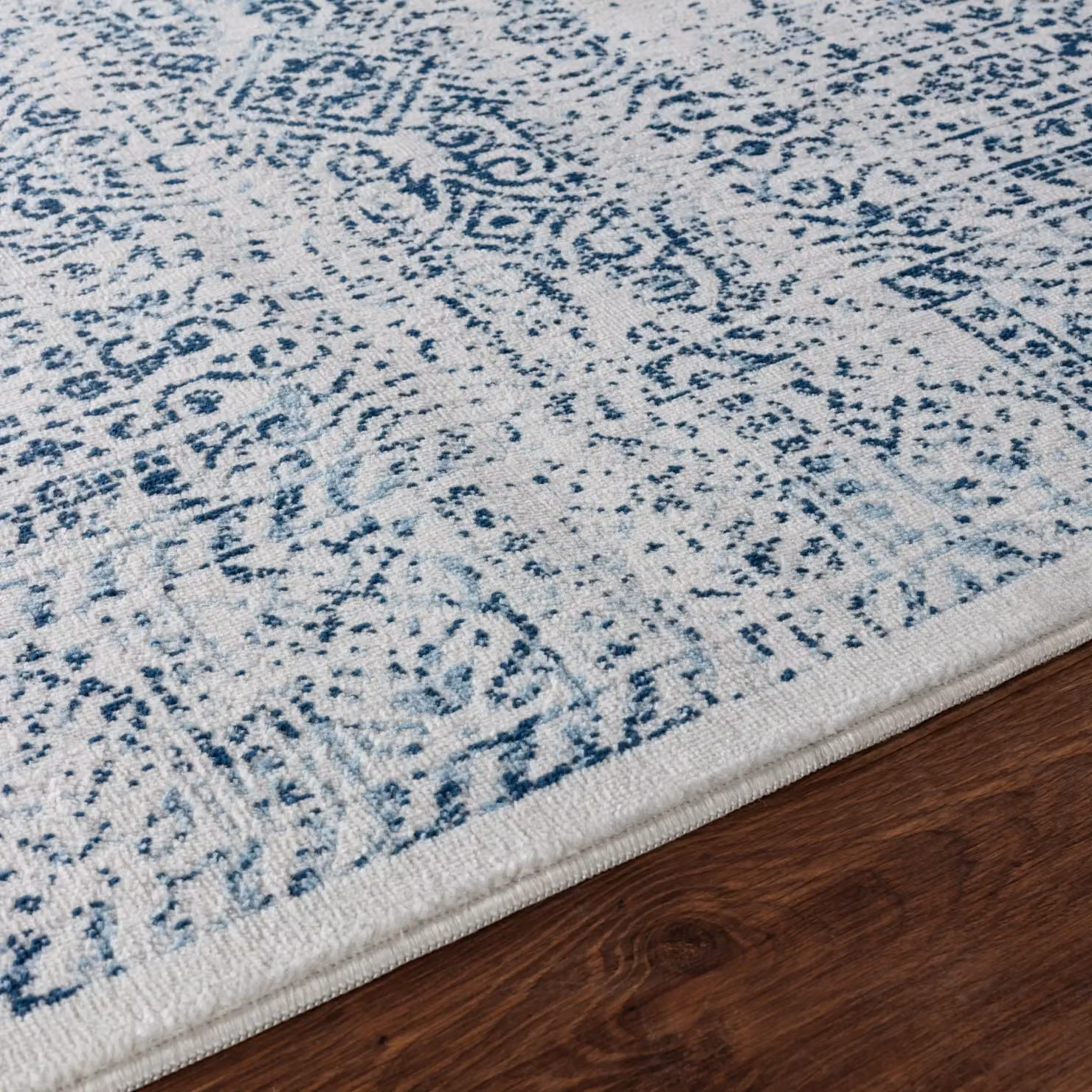 Livabliss Floransa Vintage Traditional Boho Living and Dining Rug in Blue, W: 160 cm, D: 215 cm – 2