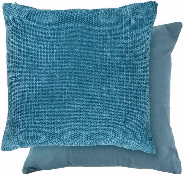 New Edge Blinds Pica Collection Square Cushion Cover in Blue, W x H: 43 x 43 cm – 1