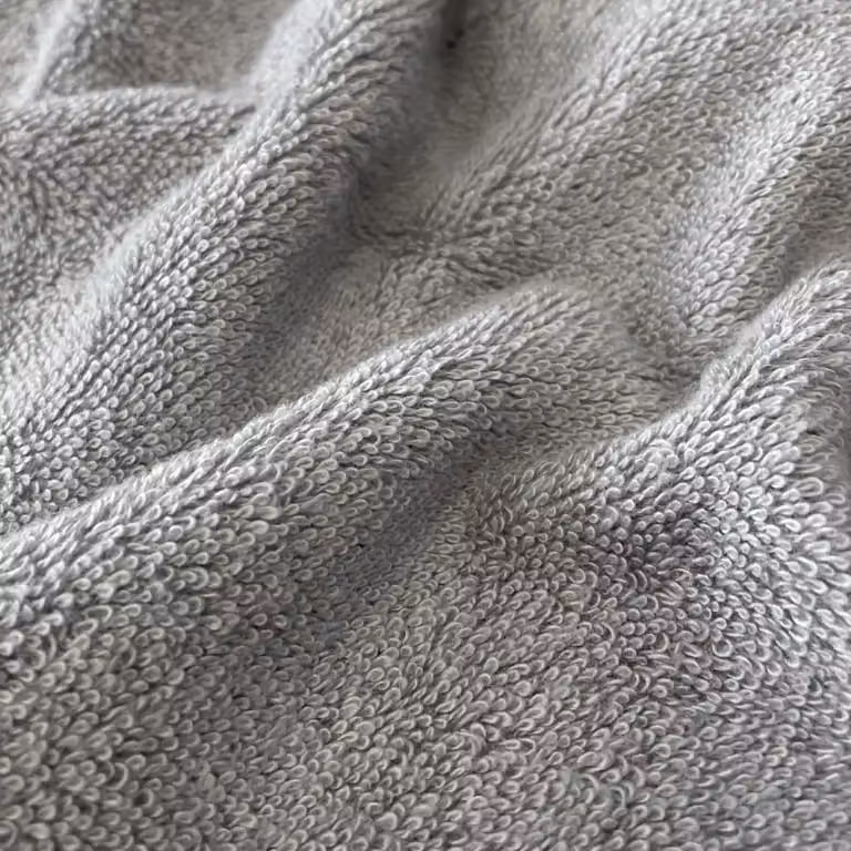 Allure Bath Fashions Pack of 2 Bamboo and Cotton Hand Towels, Silver Grey, W: 50 cm x H: 90 cm