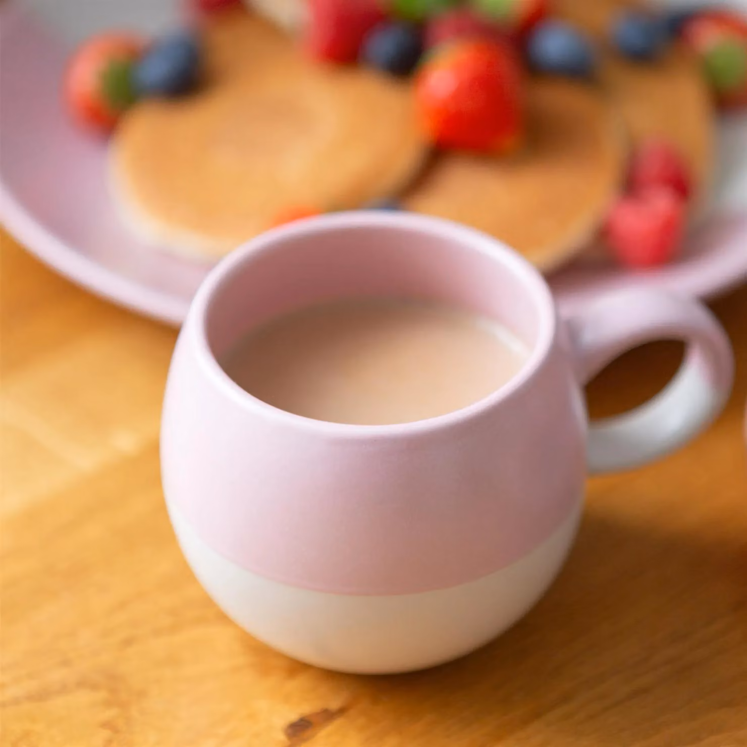 Nicola Spring Pink Dipped Stoneware Mug, 340ml – 2