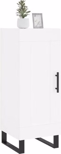 Berkfield Home Modern White Sideboard, W/D/H: 34 x 34 x 90 cm – 1