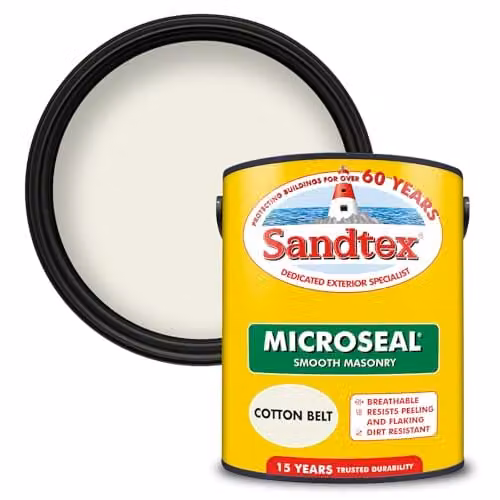 Sandtex Ultra Smooth Masonry Paint in Beige, 5 l