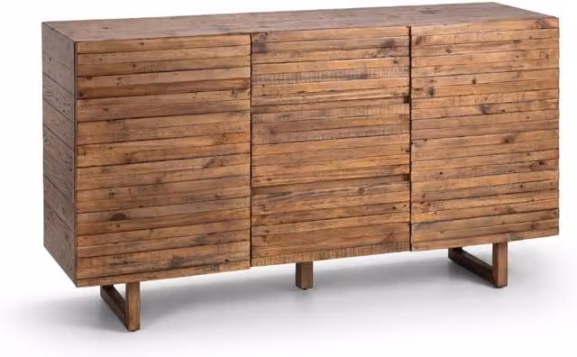 Cheshire Premium Glenmore Rustic Wood Sideboard in Beige and Brown