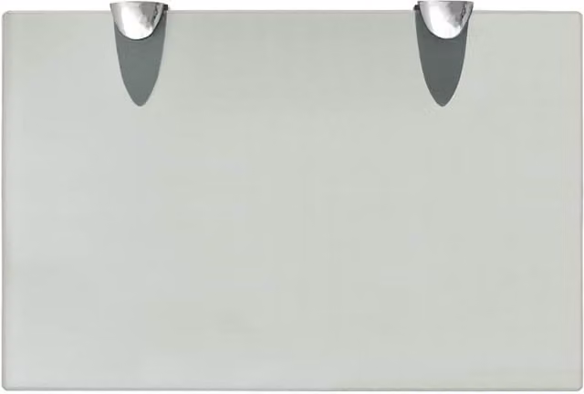 Berkfield Home Modern Floating Glass Wall Shelf, Clear, W: 30 cm, D: 20 cm
