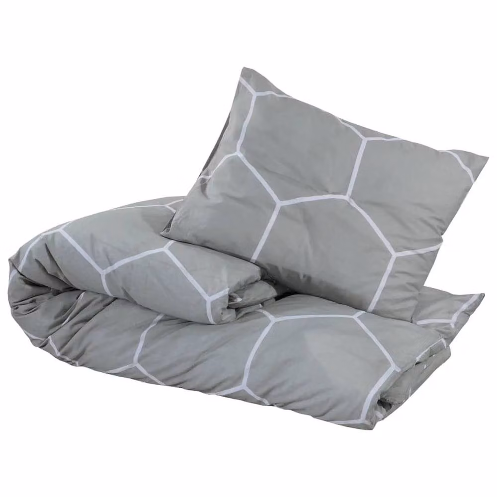 Berkfield Home Grey Cotton Duvet Cover and Pillowcase Set, 200 x 200 cm – 2