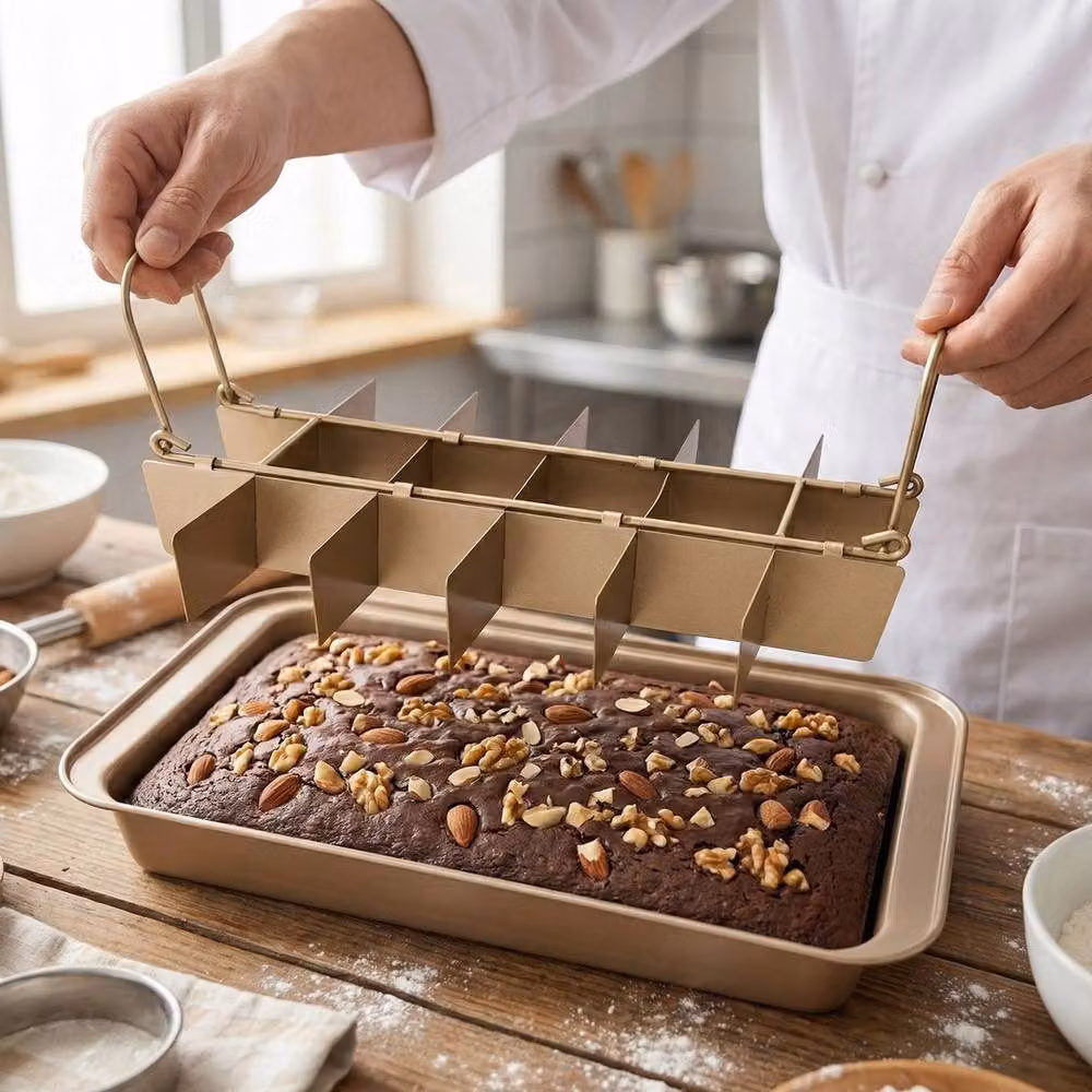 Havendro 18-Slot Non-Stick Brownie Baking Tin, Brown – 3