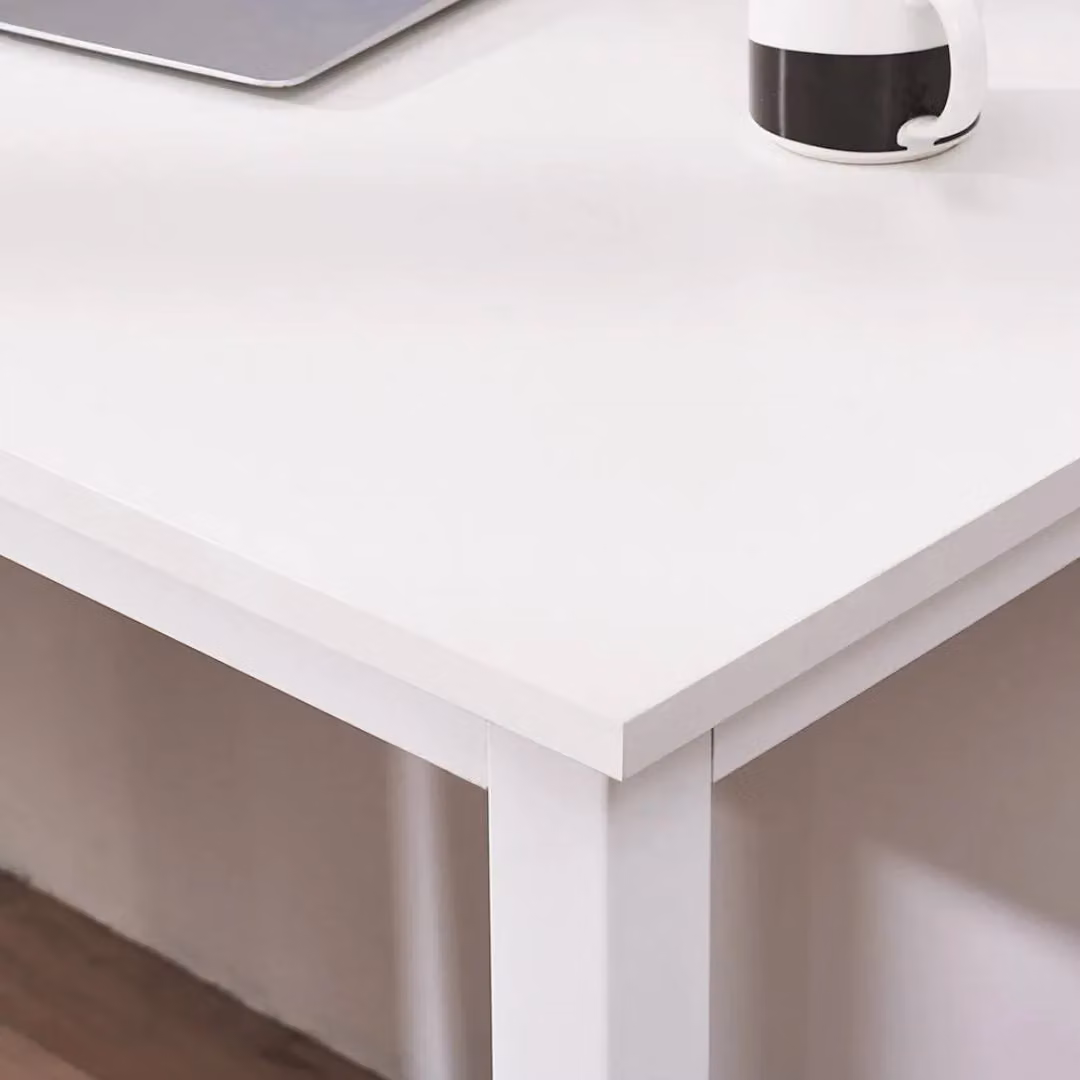 EONLION White Modern Computer Desk for Home Office, W: 120 cm, D: 60 cm, H: 74 cm – 3