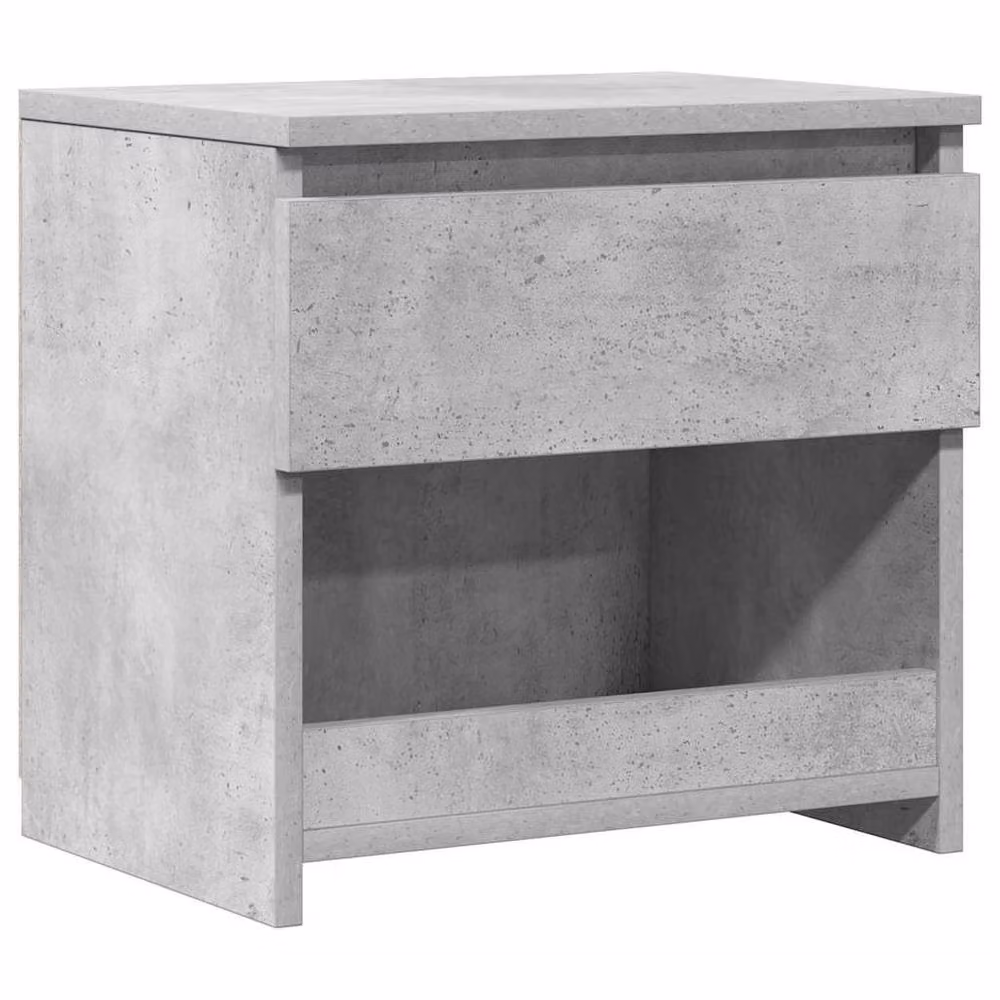 Berkfield Home Elegant Bedside Cabinet in Concrete Grey, W/D/H: 40 x 30 x 39 cm – 2