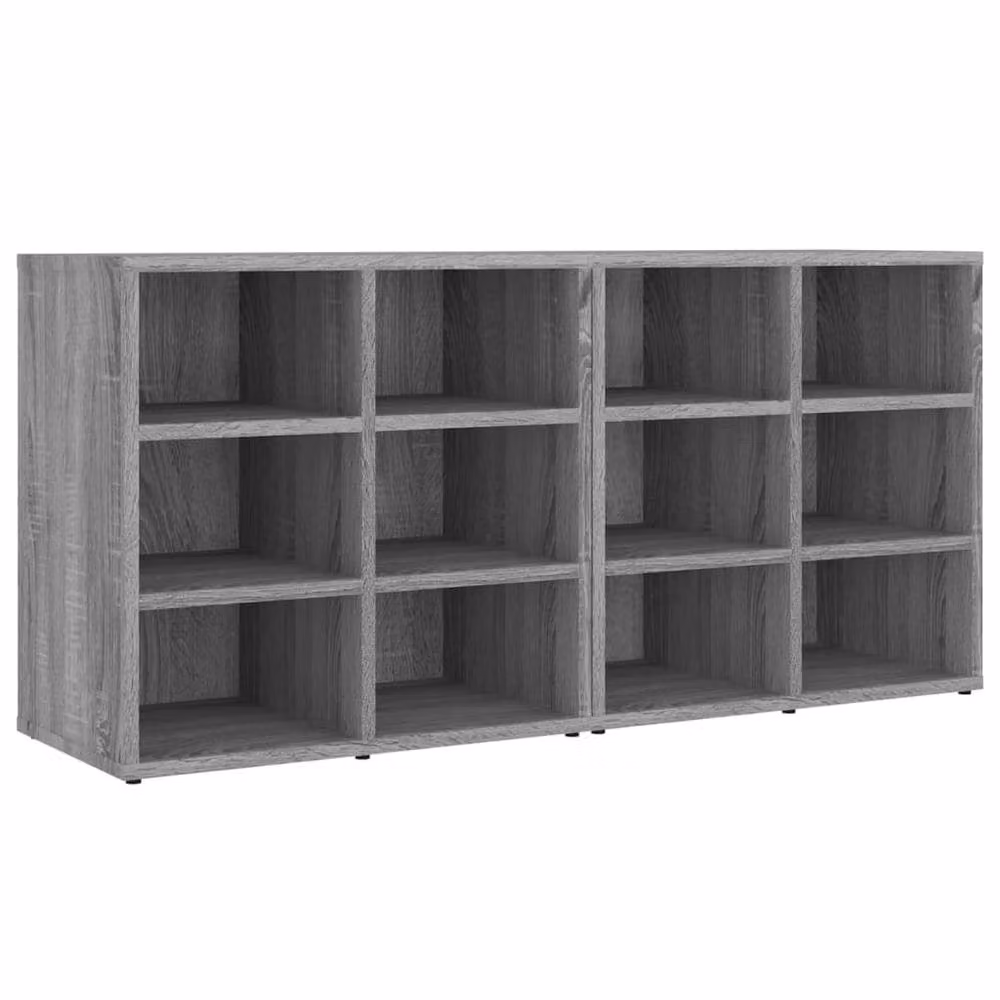 Berkfield Home Set of 2 Wall Mounted Shoe Cabinets in Grey, W/D/H: 52.5 x 30 x 50 cm – 2