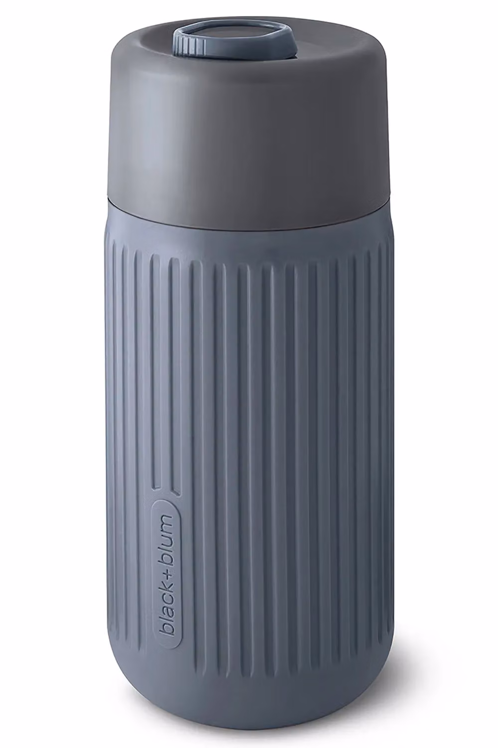 Black + Blum Double Walled Glass Travel Mug with Lid, Grey – 5